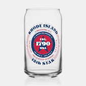 パトリオティックロードアイランドタイポグラフィ飲み物用品セット ガラス缶 (裏面)