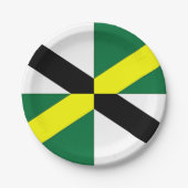 パトリオティック紙プレートとモントレー市旗。 ペーパープレート (正面)