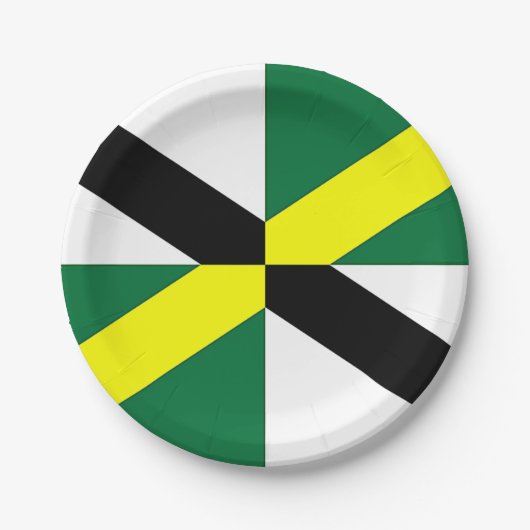 パトリオティック紙プレートとモントレー市旗。 ペーパープレート (正面)