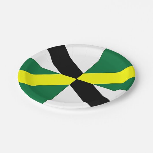 パトリオティック紙プレートとモントレー市旗。 ペーパープレート (アングル)