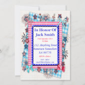 パトリオティフ誕生日パーティーへの招待 招待状 (裏面)