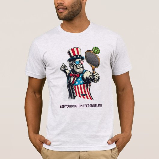パトリオ遊スのピックボールUSA国旗 Tシャツ (正面)