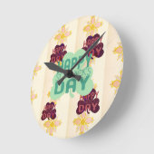 パトリキウスの幸せな日 ラウンド壁時計 (傾斜)