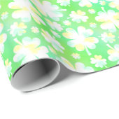 パトリキウスの日のシャムロックのレトロの水彩画 ラッピングペーパー (ロールコーナー)