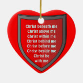 パトリキウスの胸あての祈りの言葉のオーナメント セラミックオーナメント (裏面)