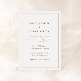 パトリシアクラシックエレガントウェディング 招待状