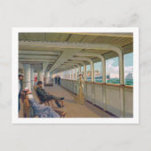 パトリシア、ハンブルク – アメリカ線のデッキビュー ポストカード (正面)