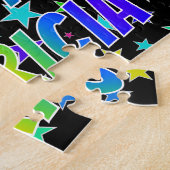 「パトリシア」名、おもしろい「ハッピーバースデー」 ジグソーパズル (側面)