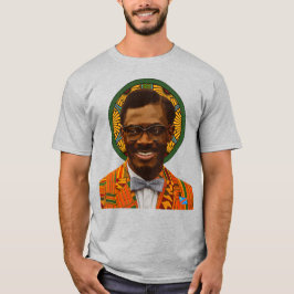 パトリス・ルムンバ・パン・アフリカンTシャツケンテ柄ファッション Tシャツ