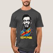 パトリス・ルムンバ　汎アフリカ主義革命　コンゴ Tシャツ (正面)