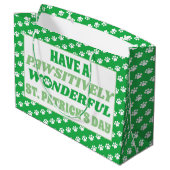 パトリックの日を楽しく過ごす ラージペーパーバッグ (裏面アングル)