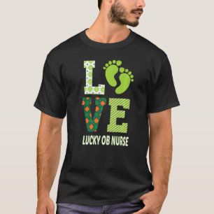 パトリック労働とデリバリーナースセントパトリックの日 Tシャツ