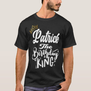 パトリック誕生日キングハッピーバースデーメンボーイズ Tシャツ