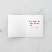 パトリック・アンド・デスティニーのメリークリスマス ノートカード (内部)