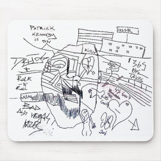 パトリック・ケネディプリント マウスパッド (正面)