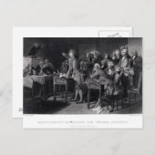 パトリック・ヘンリーはバージニア議会で演説した ポストカード (正面/裏面)