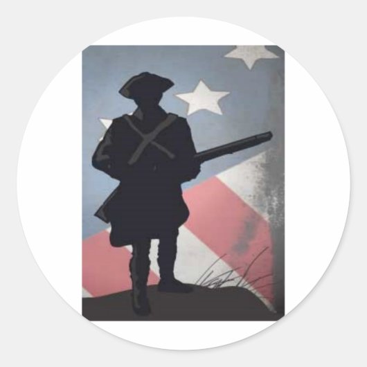 パトリック・ヘンリー引用文2.0 ラウンドシール (正面)