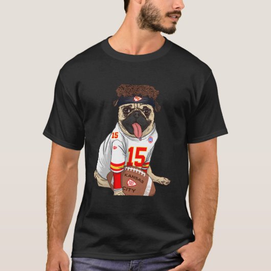 パトリックMahomes TsHirtPugマホームズ Tシャツ (正面)