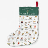 パトリッジ12日 |自分の初めてのクリスマス スモールクリスマスストッキング (裏面)