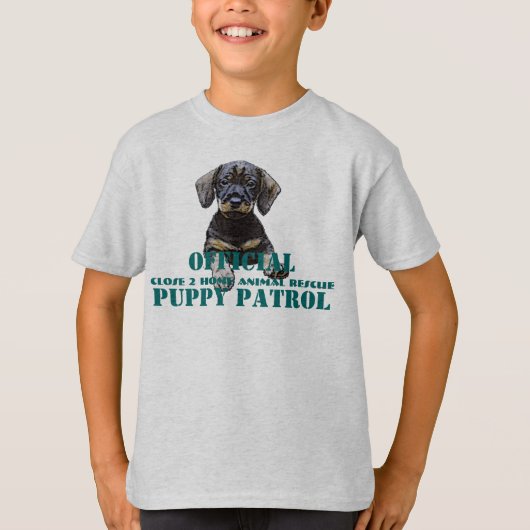 、パトロールによってがそれにある子犬見て下さい! Tシャツ (正面)