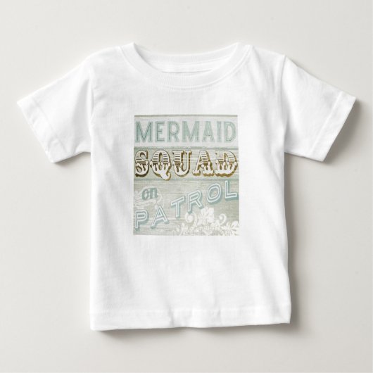パトロール中の人魚チーム ベビーTシャツ (正面)