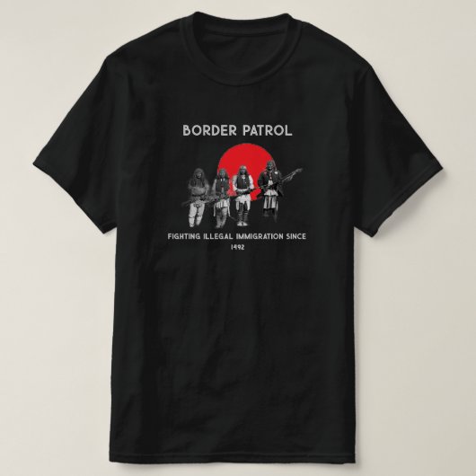パトロール縁どメンズ先住民のアメリカTシャツ Tシャツ (デザイン正面)