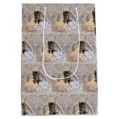 パトンズイースターバスケット猫/子猫-抱き枕 ミディアムペーパーバッグ (裏面)