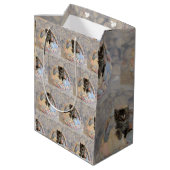 パトンズイースターバスケット猫/子猫-抱き枕 ミディアムペーパーバッグ (裏面アングル)