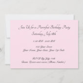 パトン(猫/子猫)誕生日招待状 招待状 (裏面)