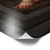 パト食べ物を与えトは鳥にイチゴを フォトプリント            (角)