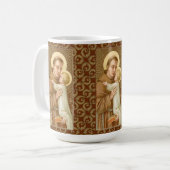 パドアとキリストの子の聖アントニー(JM 05) コーヒーマグカップ (正面左)