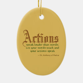 パドアとキリストの子の聖アントニー(JM 05) セラミックオーナメント