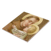 パドアとキリストの子の聖アントニー(JM 05) タイル (側面)