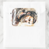 パドアの聖アントニー 長方形シール (バッグ)