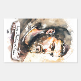 パドアの聖アントニー 長方形シール