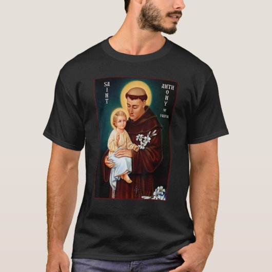 パドアカトリック聖人の聖アントニー Tシャツ (正面)