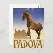 パドアパドバイタリアヴィンテージ旅行ポスター復元 ポストカード (正面/裏面)