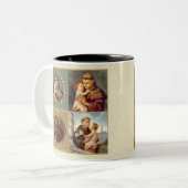 パドゥアのベビーイエス・キリストのセントアンソニー ツートーンマグカップ (正面左)
