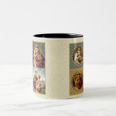 パドゥアのベビーイエス・キリストのセントアンソニー ツートーンマグカップ (中央)