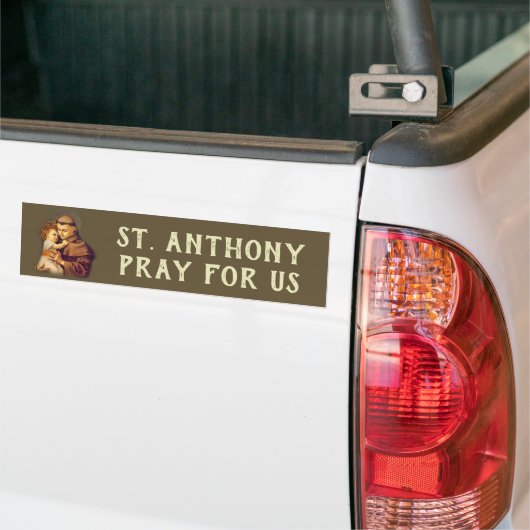 パドゥアのベビーイエス・キリストのSt Anthony バンパーステッカー (トラック上)