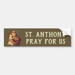 パドゥアのベビーイエス・キリストのSt Anthony バンパーステッカー