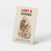 パドゥアの聖アントニオ、失われた物の発見者（ＴＦ０１） 台座サイン (正面)