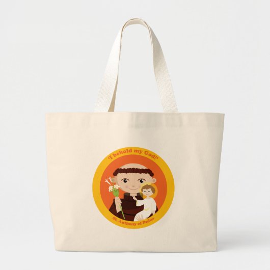 パドゥアのSt Anthony ラージトートバッグ (正面)