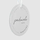 パドゥカ、ケンタッキーKY旅行統一された州 オーナメント (正面)