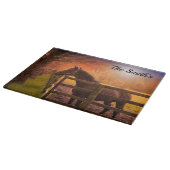 パドックパーソナライズされた馬 カッティングボード (角)