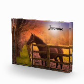 パドックパーソナライズされた馬 フォトブロック (右)