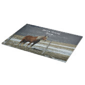 パドック荷車を引くカットボードにベルギーの馬 カッティングボード (角)