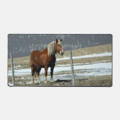 パドック荷車を引くデスクマットにベルギーの馬 デスクマット (正面)