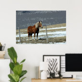 パドック荷車を引くポスターにベルギーの馬 ポスター (ホームオフィス)