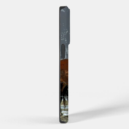 パドック荷車を引く携帯電話ケースにベルギーの馬 Case-Mate iPhoneケース (裏面 / 右)